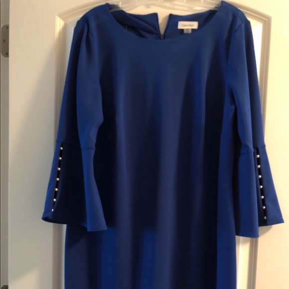 Calvin Klein Angel Sleeve Size14w Dress - Picture 1 of 1
